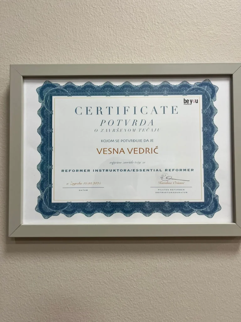 Reformer pilates Zadar - Studio Balans